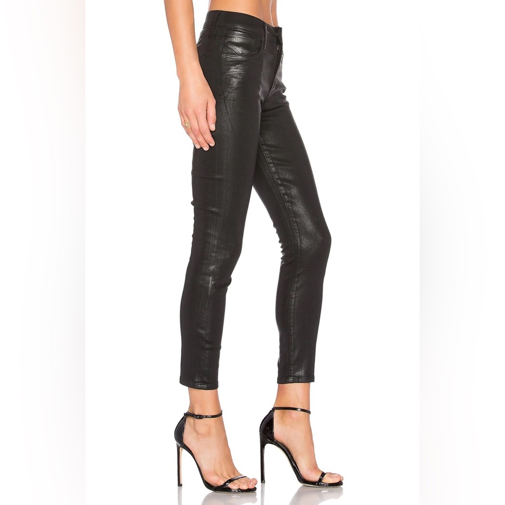 AGOLDE Sophie High Rise Skinny Jean in Leatherette
